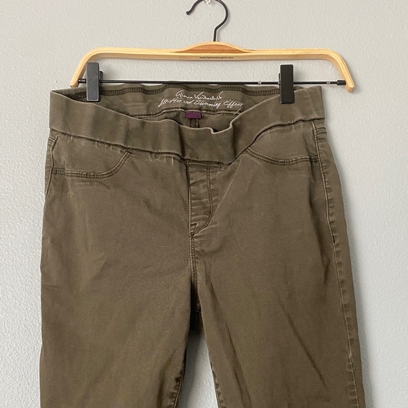 Gloria Vanderbilt Women's Olive Jeggings - Picture 4 of 7